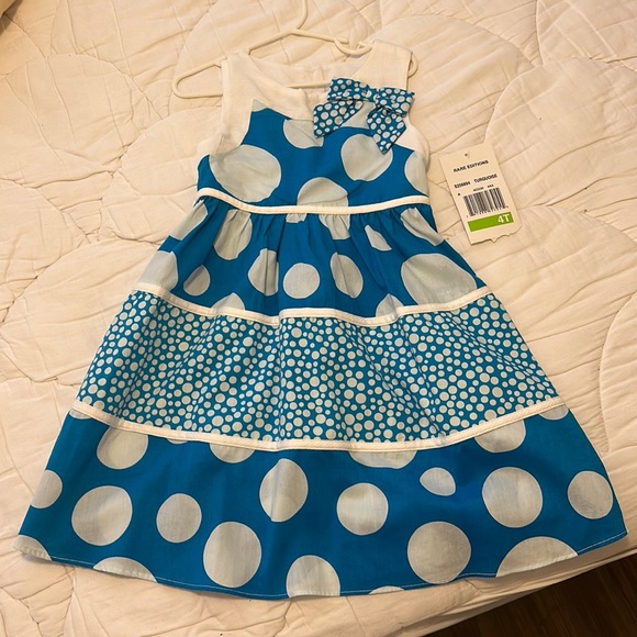 White piqué dress for baby girls | Quémono